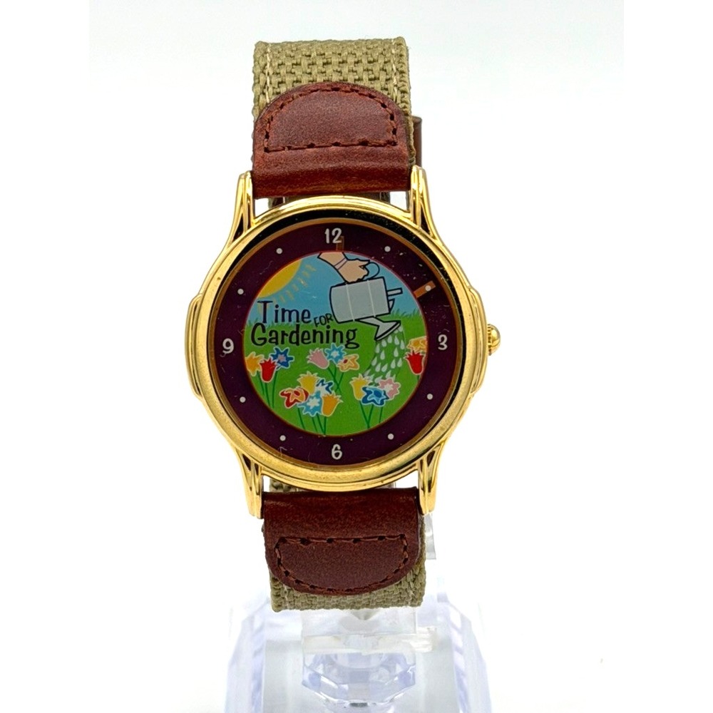 Time for Gardening Novelty Quartz Watch Gardener Gift New Battery Running